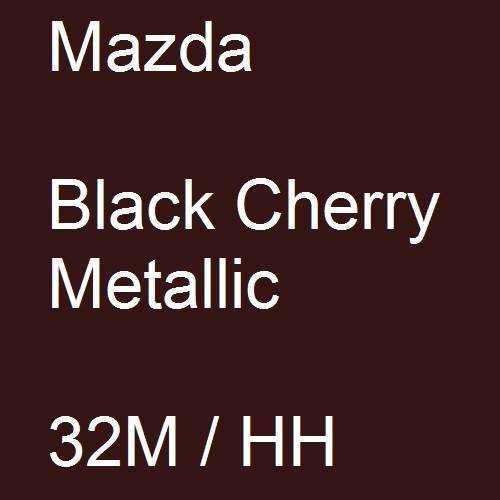 Mazda, Black Cherry Metallic, 32M / HH.